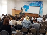 Лекции в колледже сферы обслуживания города Петропавловск имени Искандера Даутова